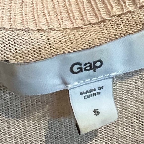 GAP Tan Lightweight Open-Front Cardigan - Picture 3 of 4
